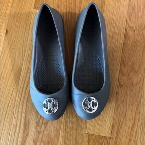 Gray Women's Flats by Crocs size 6